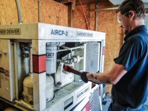 how often to service rotary screw compressor